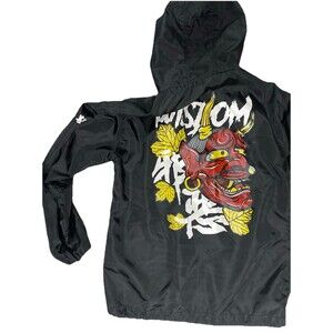 AITFINEISM Men's M Lightweight Windbreaker Casual Drawstring Hooded Zip Jacket